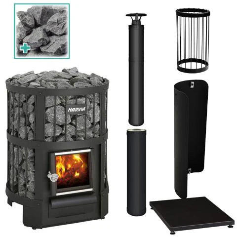 Harvia Legend 150 Sauna Stove Package with Chimney