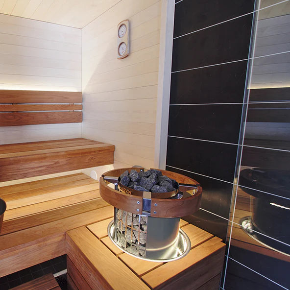 Harvia Cilindro PC80E Sauna Heater Package