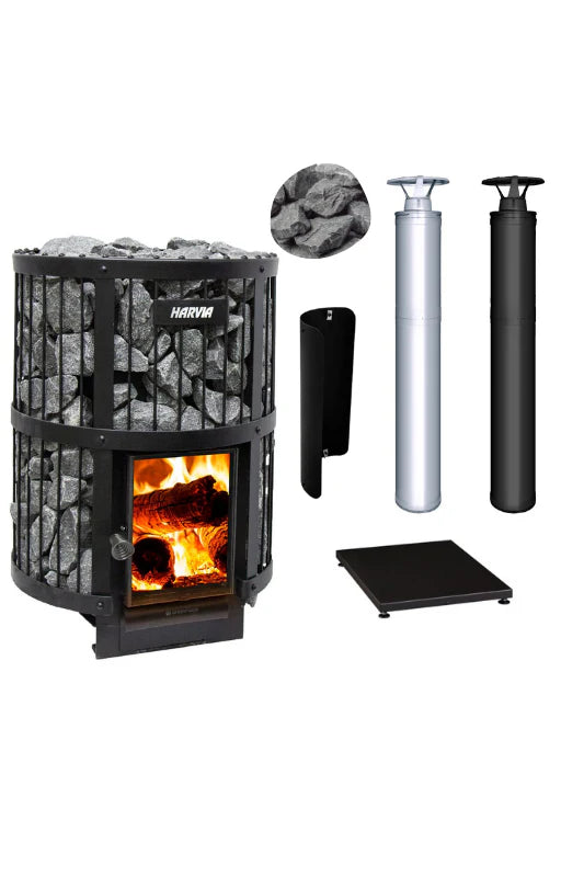 Harvia Legend 240 GreenFlame Sauna Stove Package