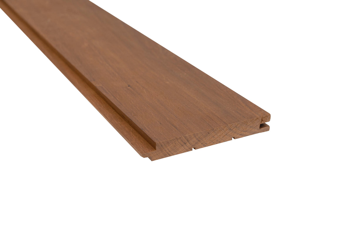 Dark Thermo Alder Sauna 1X5 STS4 Wall Paneling