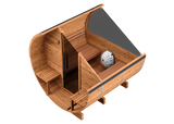 Thermory 4 Person Large Barrel Sauna (With Porch)