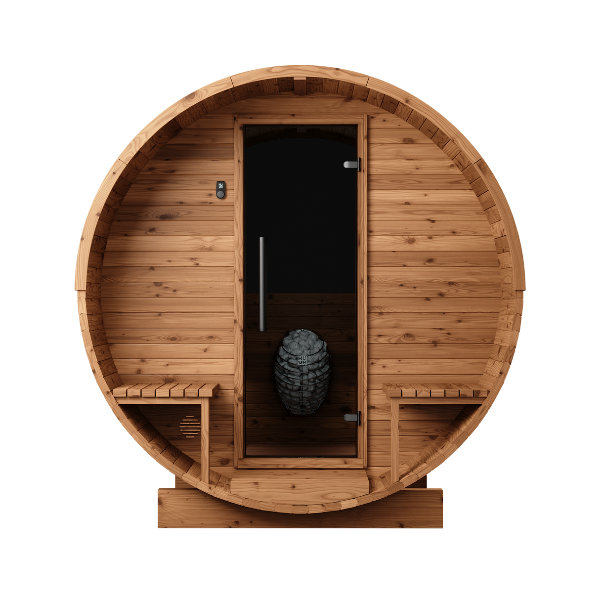 Thermory 4 Person Large Barrel Sauna (With Porch)
