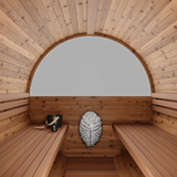 Thermory 4 Person Large Barrel Sauna (With Porch)