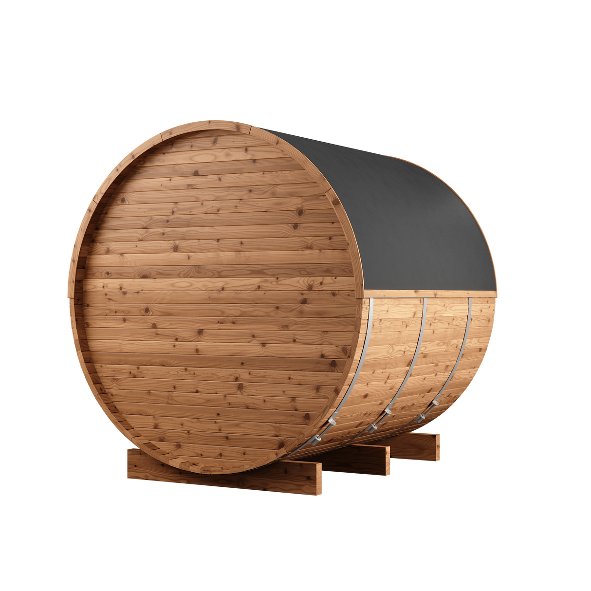 Thermory 4 Person Large Barrel Sauna (With Porch)